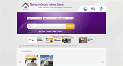 Desktop Screenshot of nehnutelnosti-ilava.eu